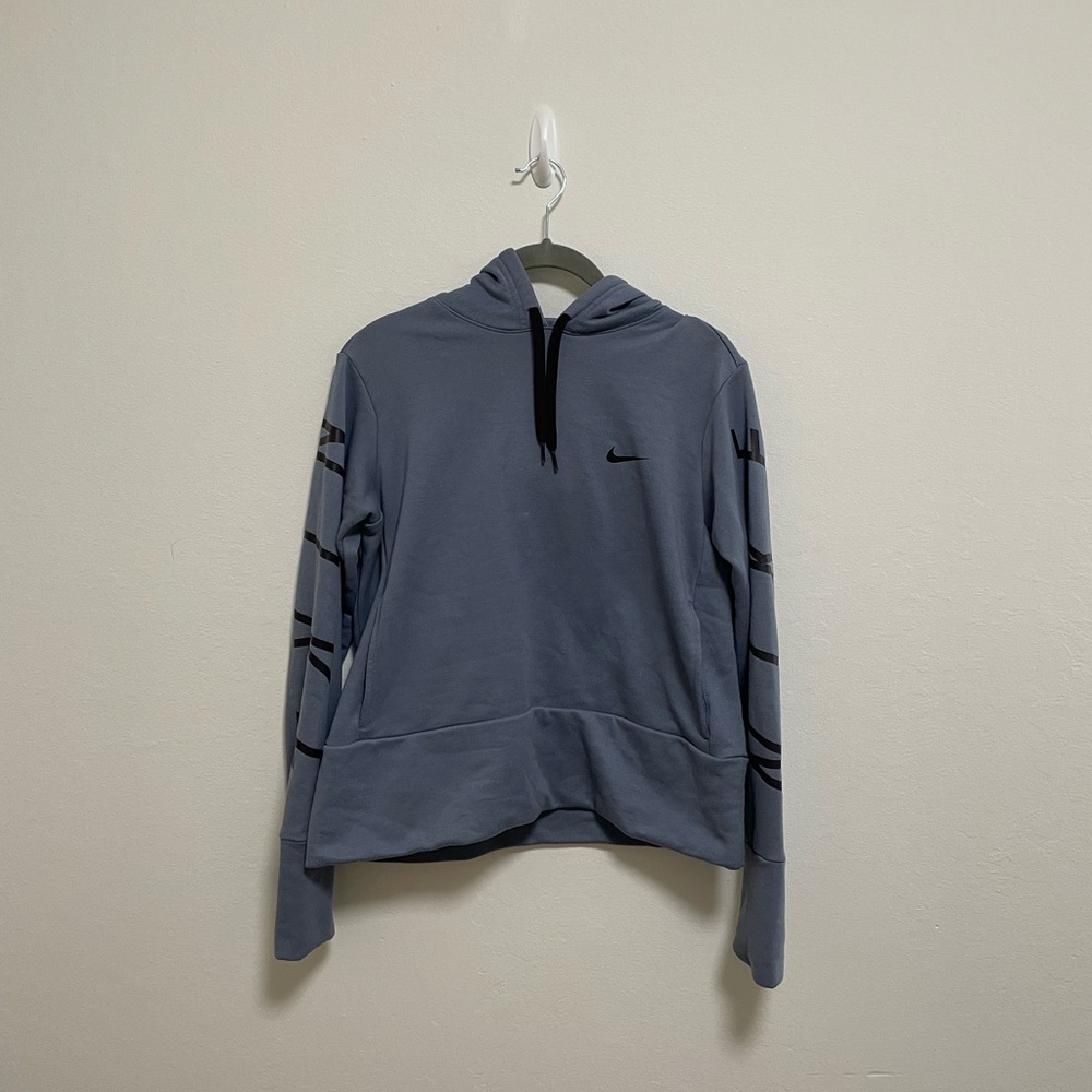 Nike Blue Hooded Sweatshirt Size Small